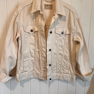 We The Free Off-White Denim Jacket